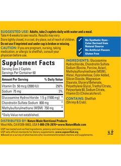 Nature Made Glucosamine Chondroitin Complex with MSM, 120 Caplets  - Image 2