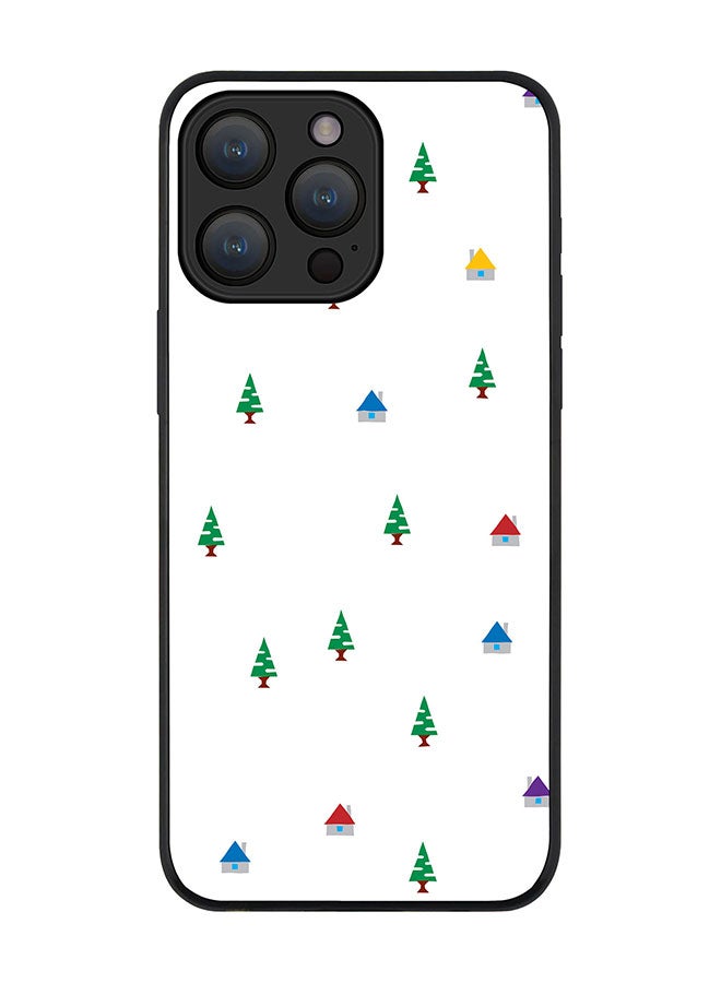 Stylizedd Cover for iPhone 15 Pro Max Case Rugged Black Slim fit Soft Flexible Anti Drop TPU Gel Thin Protective Phone Cases - Cabin Wood - Image 1