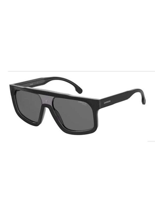 Carrera نظارات شمسية مستطيلة للحماية من الأشعة فوق البنفسجية للجنسين - CARRERA 1061/S GRAY 59 مقاس العدسة: 59 ملم أسود/رمادي 