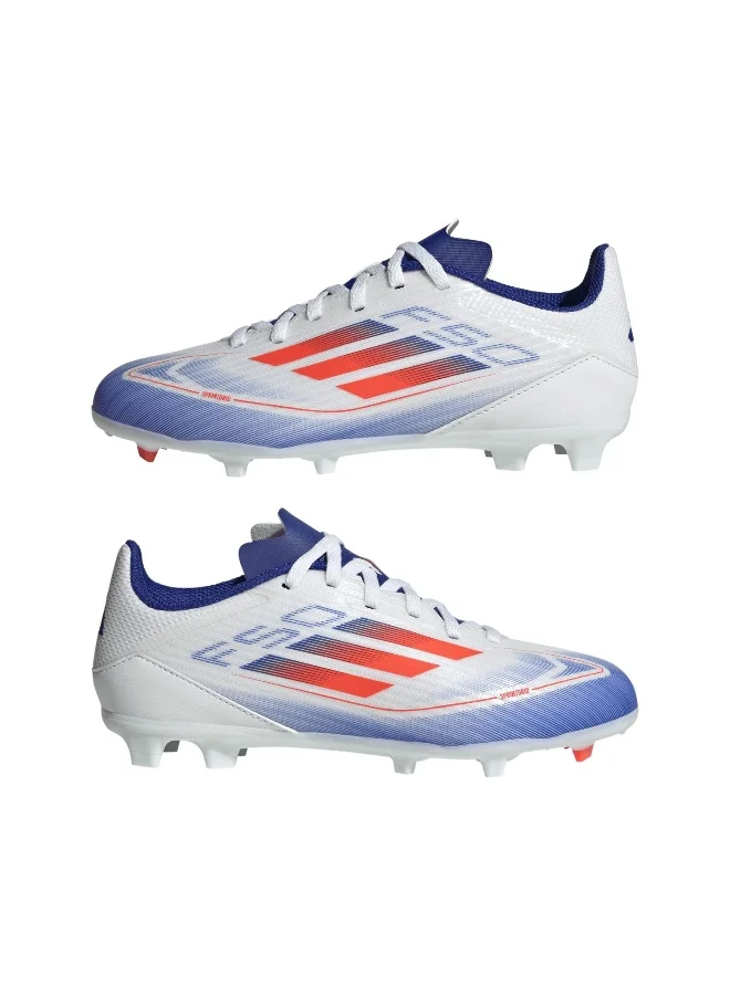 Adidas F50 League Fg/Mg J White Football Shoes 10K
