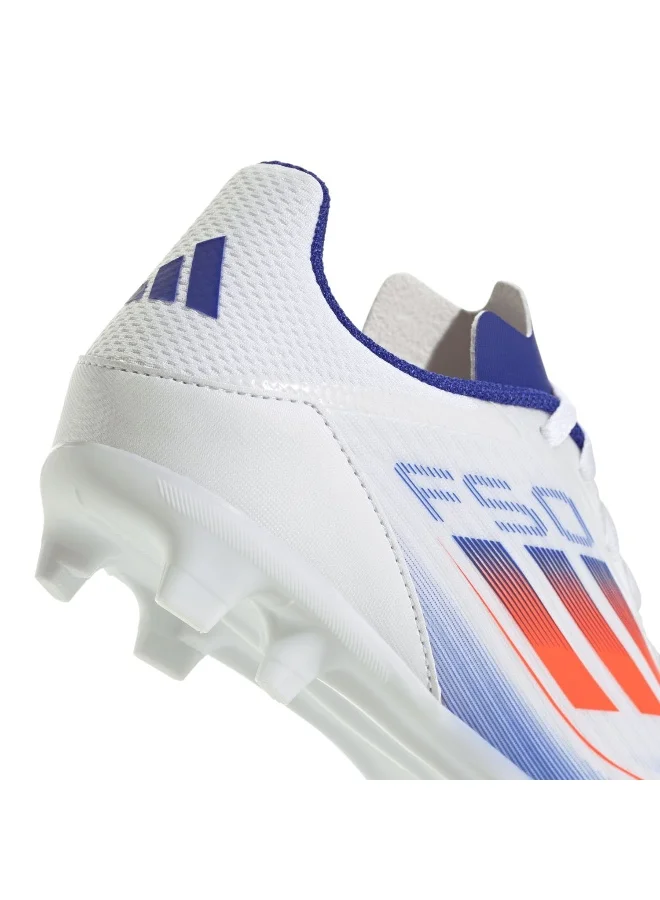 Adidas F50 League Fg/Mg J White Football Shoes 10K