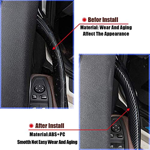FEXON 2PCS Door Pull Handle Covers Replacement for BMW 3 4 Series Driver & Passenger Side for BMW F30 F35 320i 320Li 328i 328Li 335i 335Li 428i, 435i F32/F36 - Image 3