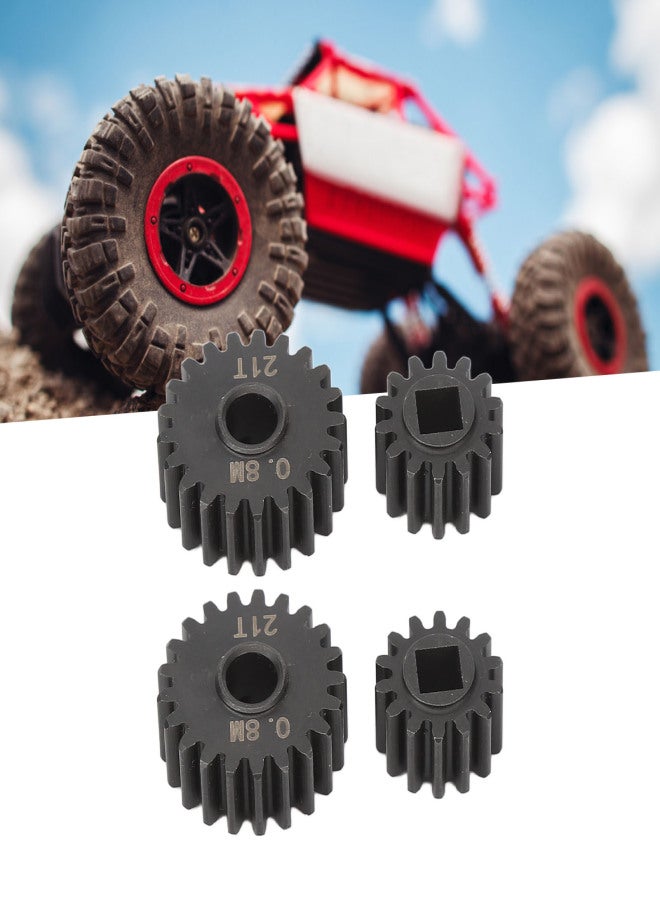 ترس محور بوابة فولاذي 14T 21T لسيارة كابرا SCX10 III 1/10 RC Crawler، قطع غيار وملحقات - Image 5