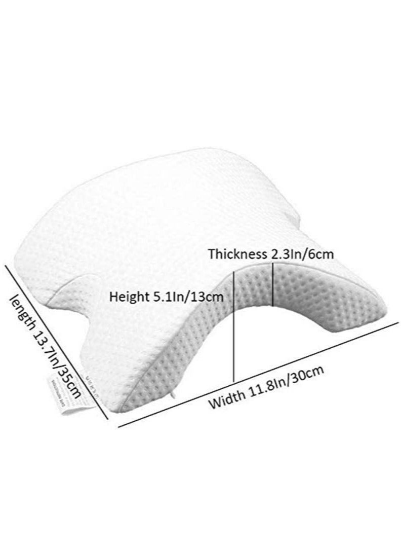 ELTRAZONE Memory Foam Pillow with Arm Hole,Anti-Hand Numb Desk Nap Sleeping Pillow Multifunction Health Neck Couple Pillow 2019 Patent,2Pack - Image 5