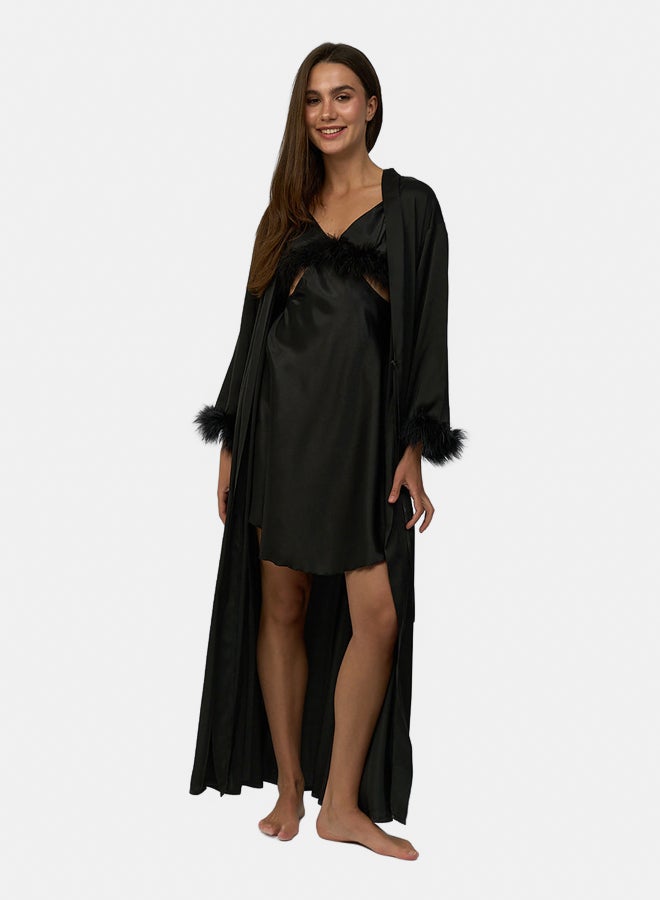 Carina Wide Sleeve Long Robe  - Image 1