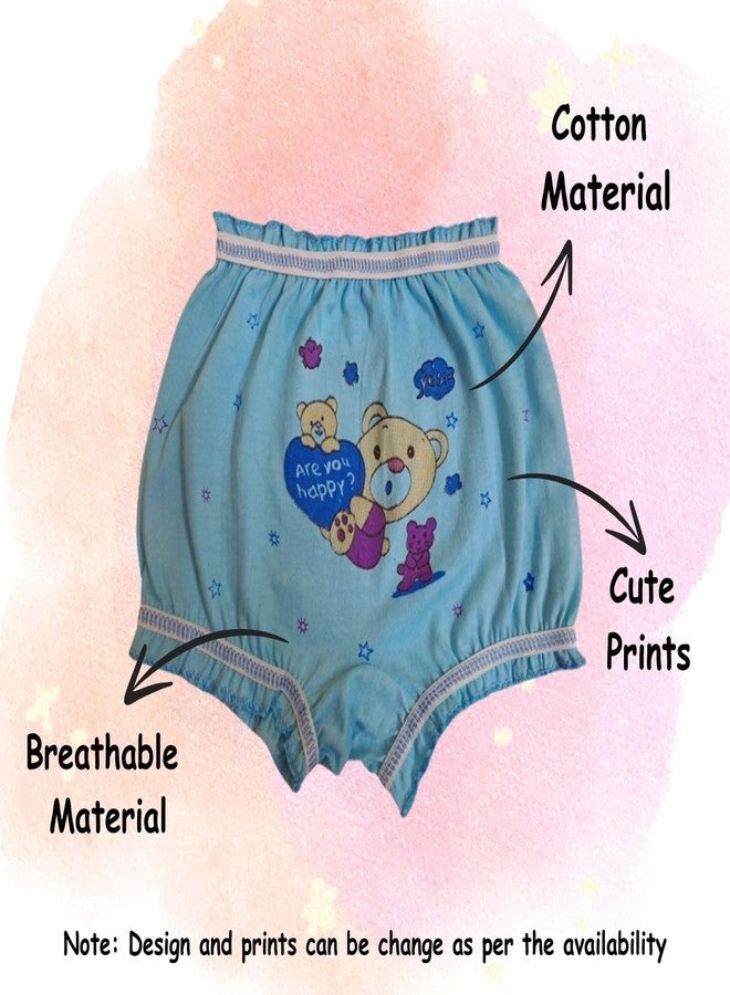 TIXY Set of 6 Sleevless Camisoles and 6 Bloomers for Baby Girls and Kids | Soft and Comfortable Cotton | Stylish and Cute Designs (Multicolor) - Image 4