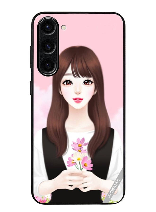 VR CREATIVE Protective Case Cover For Samsung Galaxy S23 Cute Anime Girl Design Multicolour - Image 1