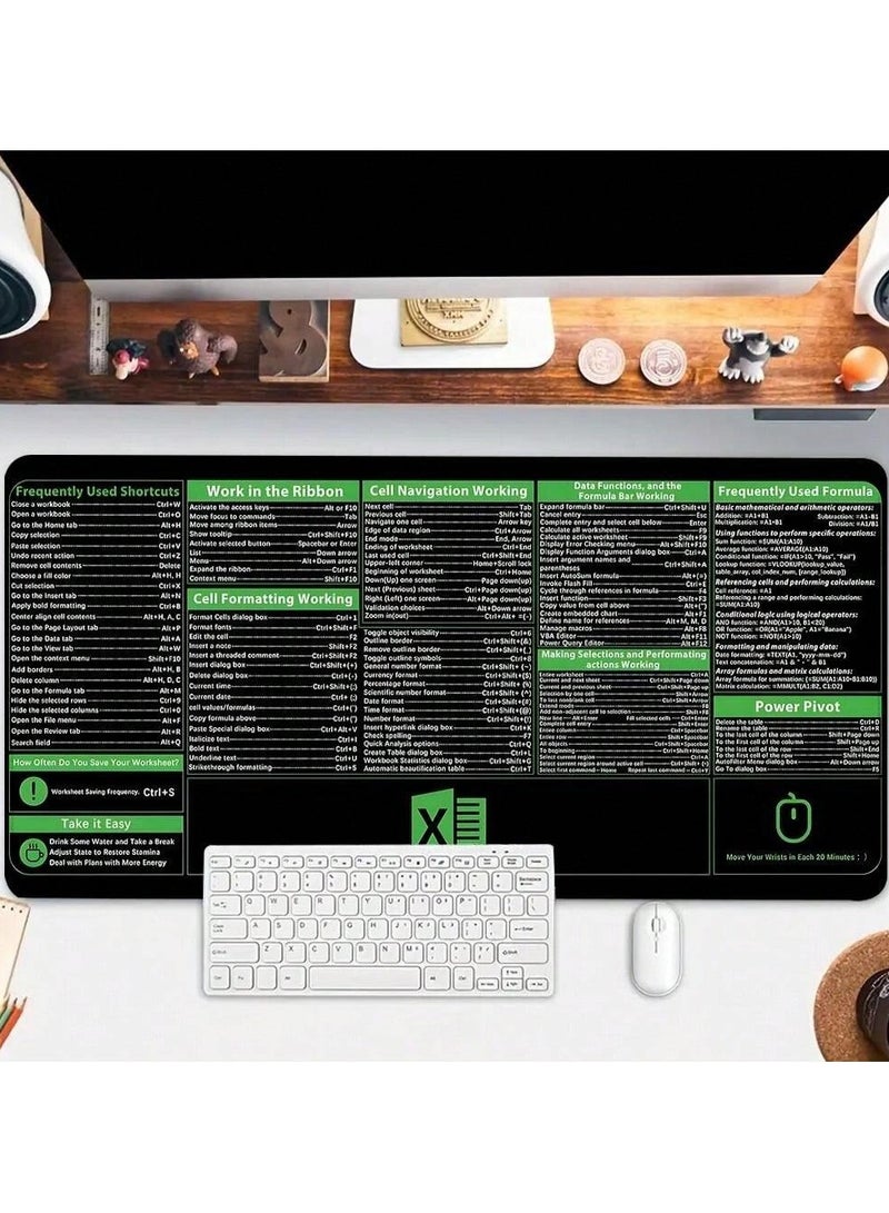 ماوس باد  بتصميم اختصارات اكسل ، مقاس 900x400 ملم - Image 3