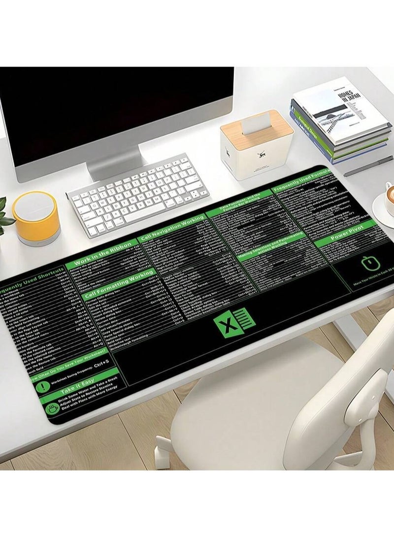 ماوس باد  بتصميم اختصارات اكسل ، مقاس 900x400 ملم - Image 2
