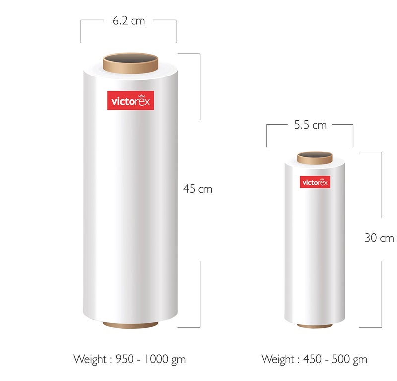 victorex Packing Material, Combo of 18 Inch (450 mm) and 12 Inch (300 mm), 100 Meters Length Per Unit, Pack of 2 - Image 2