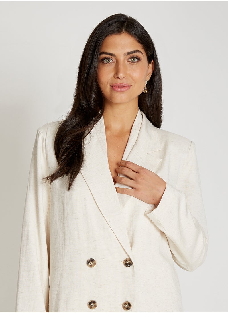Little Mistress Double Breasted Blazer  - Image 3