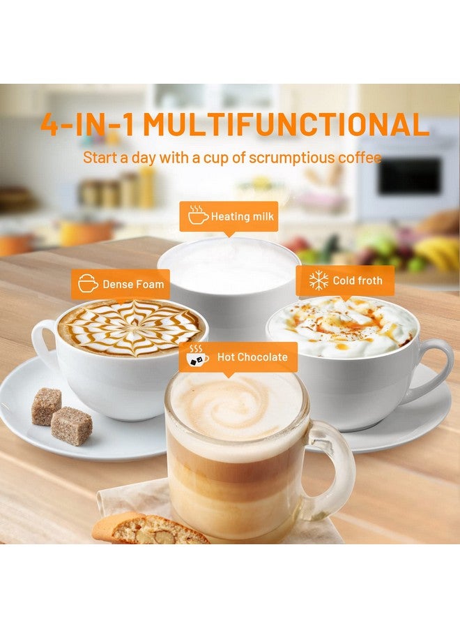 Secura Secura 4-in-1 Automatic Milk Frother, 17oz Teflon-Free Stainless Steel Jug, Hot/Cold Foam Maker & Milk Warmer for Latte, Cappuccino, Macchiato, Hot Chocolate, Includes Silicone Spatula & 2 Whisks  - Image 2