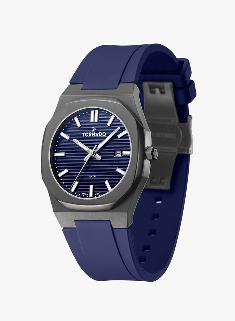 TORNADO Men's High Quality Flexible And Durable Silicone 3H with date Display Watch T22002-XSNN - 40mm mm - Image 2