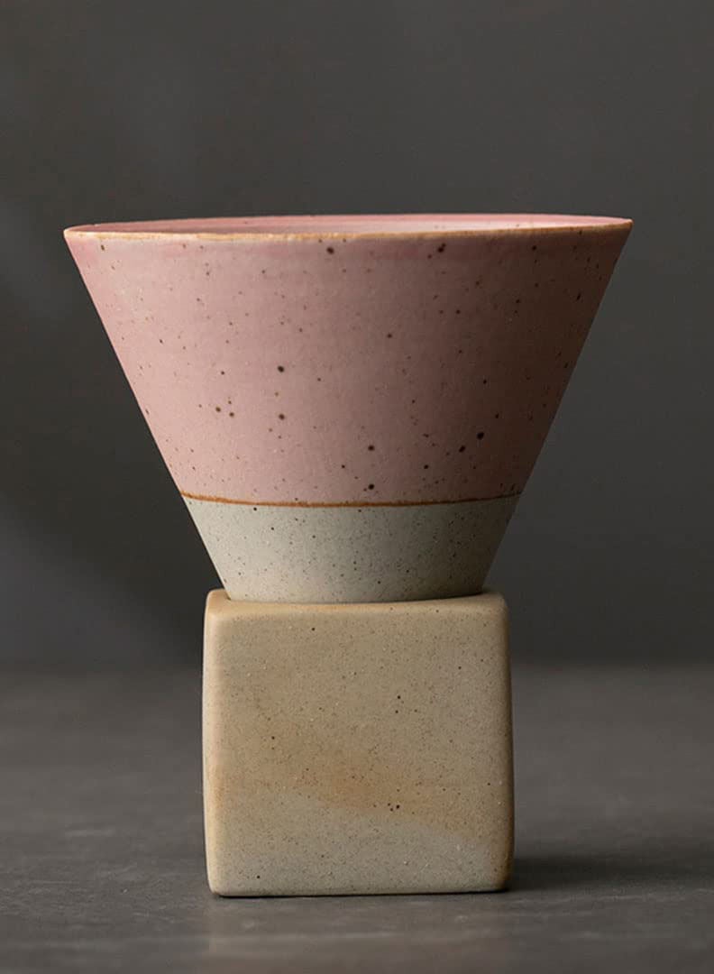 MIBRU Coffee ceramic cup with holder white 150ml Coffee Cup Perfect For Cup or Mug Lovers - Image 1