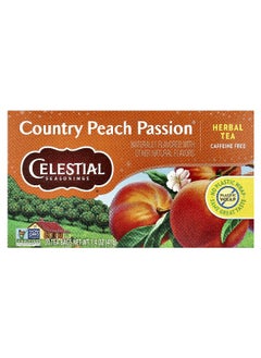 CELESTIAL SEASONINGS Celestial Seasonings, Herbal Tea, Country Peach Passion®, Caffeine Free, 20 Tea Bags, 1.4 oz (41 g)  - Image 1