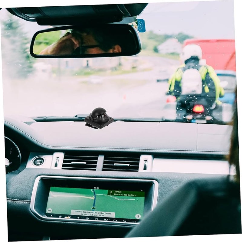 بوصلة سيارة عالية الدقة كرة قابلة للتعديل للوحة القيادة للسيارة والقارب والشاحنة باللون الأسود - Image 4