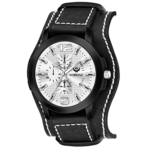 LORENZ Two-in-one Detachable Bracelet Strap Analogue Watch for Men | Watch for Boys (Black) | MK-4026R - Image 1