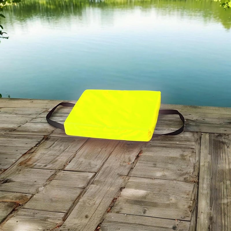 Bradley Type IV Boat Cushion USCG Approved Throwable Flotation Device; Coast Guard Approved Throw Preserver with Foam Cushion; throwable Boat seat Safety Device - Image 3