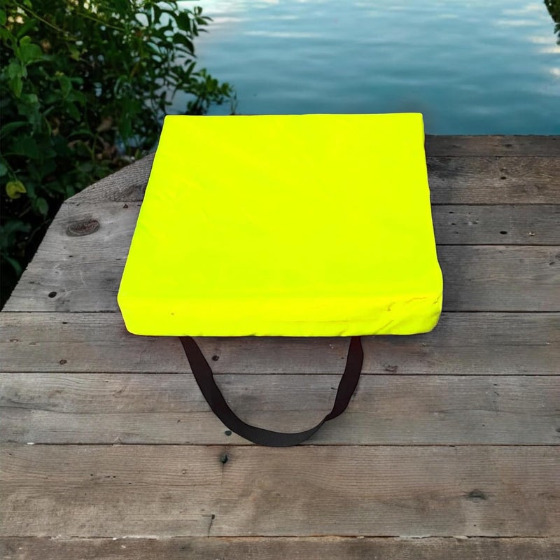 Bradley Type IV Boat Cushion USCG Approved Throwable Flotation Device; Coast Guard Approved Throw Preserver with Foam Cushion; throwable Boat seat Safety Device - Image 4