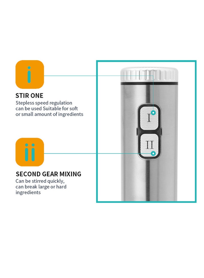 لاك لايش خلاط 5 في 1 ، 1000 واط ، 2 سرعة مع مفرمة طعام 500 مل ، حاوية 600 مل ، لصلصات العصائر حساء الطعام - Image 2