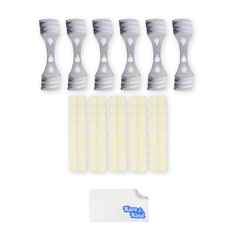 Kare Kind Pack of 12pcs Metal Candle Wick Centering Devices - Kare & KindÂ® Retail Packaging (Wick Centering Device, Silver) - Image 2