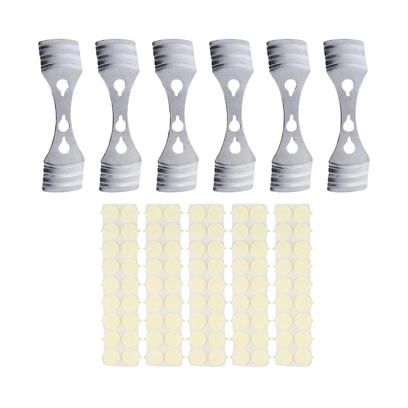 Kare Kind Pack of 12pcs Metal Candle Wick Centering Devices - Kare & KindÂ® Retail Packaging (Wick Centering Device, Silver) - Image 1