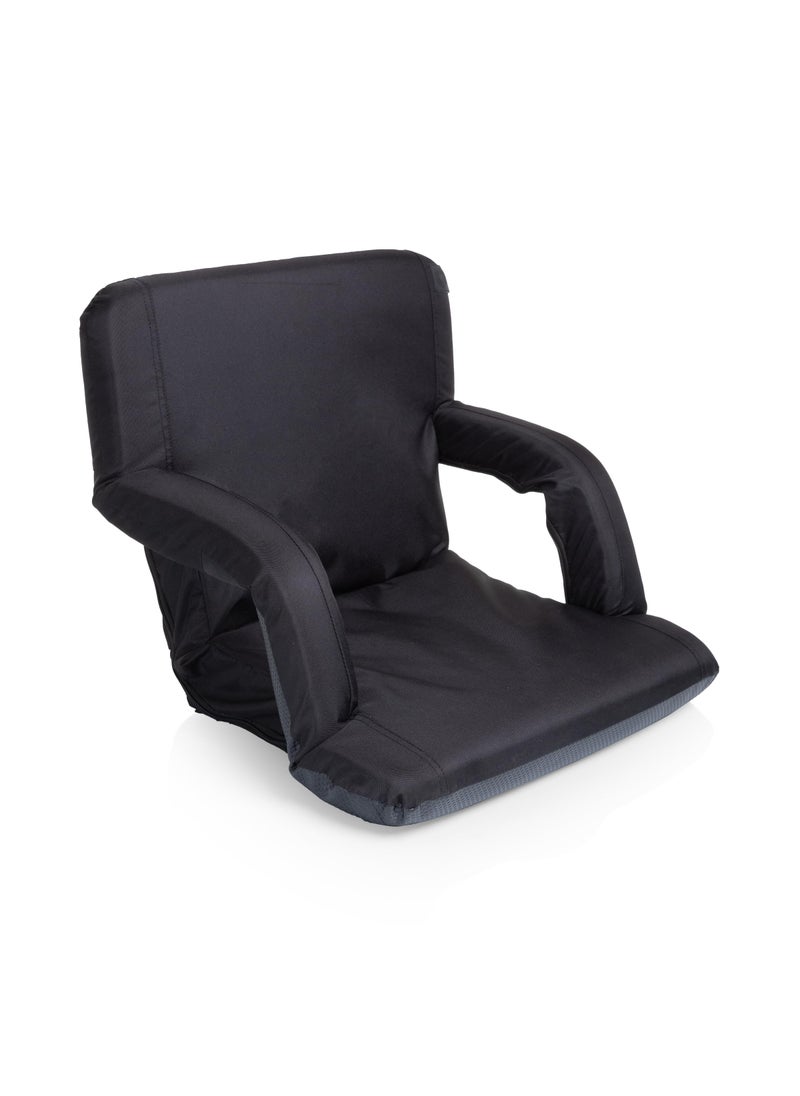 PICNIC TIME PICNIC TIME ONIVA  a Brand Ventura Reclining Stadium Seat with Back Support  Bleacher Seat  Beach Floor Chair Black 