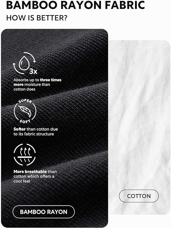 DAVID ARCHY Mens Trunks Underwear Soft Breathable Rayon Made from Bamboo Trunk No Fly Pouch 4-Pack S 2.5'' - Image 5