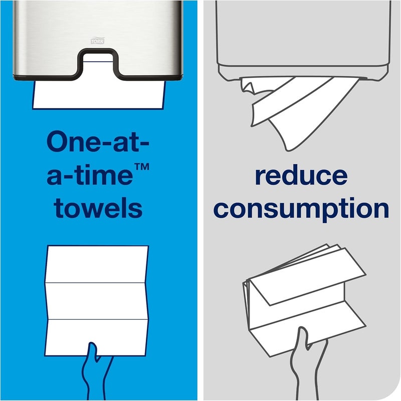 Tork Tork Multifold Hand Towel Natural 100 recycled FSC certified Compatible with H2 Dispensers 16 packs x 250 sheets MK520A  - Image 5