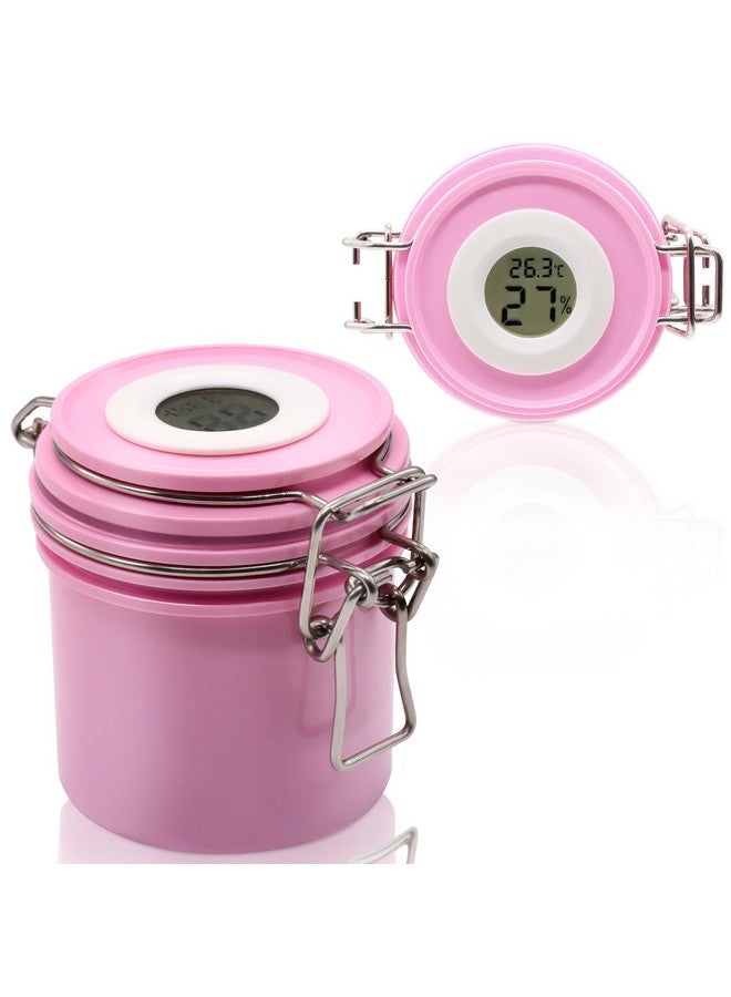 Embagol False Lash Glue Storage Tank With Thermometer Adhesive Carbon Sealed Leakproof Containers Grafting Eyelash Extension Supplies(Pink) - Image 1