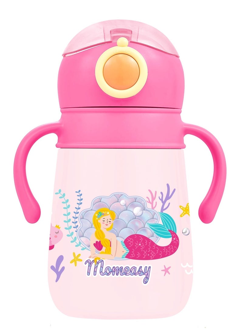 Momeasy 420ml Stainless Steel Insulated Straw Cup 6M+ - Image 2