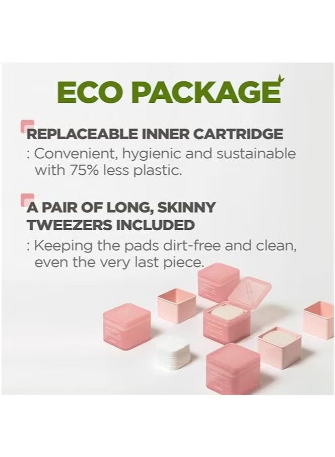 ميدي هيل أقراص أمبولة الكولاجين، سيراميد لت firming البشرة واستعادة المرونة، أقراص قطنية مربعة لتونر الوجه، أقراص وجه مضادة للتقدم في العمر، أقراص سيليكون صديقة للبيئة نباتية - 100 قرص - Image 5