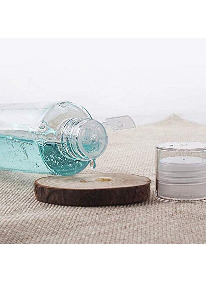 ericotry 6Pcs 100Ml/3.4Oz Clear Empty Plastic Bottle Pot Vial With Orifice Reducer And Screw Lid Cosmetic Travel Packaging Container For Emollient Water Shower Gel Makeup Lotion Emulsion  - Image 5