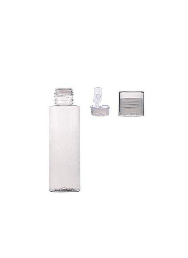 ericotry 6Pcs 100Ml/3.4Oz Clear Empty Plastic Bottle Pot Vial With Orifice Reducer And Screw Lid Cosmetic Travel Packaging Container For Emollient Water Shower Gel Makeup Lotion Emulsion  - Image 3