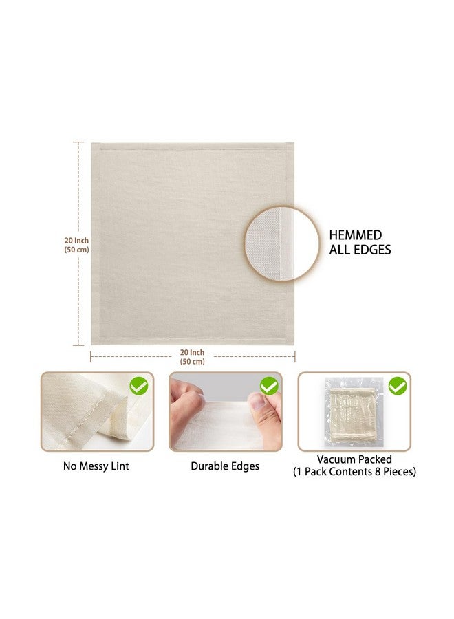 Olicity Cheese Cloths, Grade 100, 20x20Inch Hemmed Cheesecloth for Straining Reusable, 100% Unbleached Precut Cheese Cloth Strainer Muslin Cloth for Cooking, Baking, Juicing, Cheese Making - 6 Pieces - Image 4