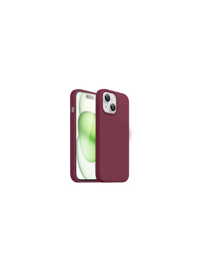 CATANES iPhone 15 Case Silicone Case Cover Durable and Anti Scratch Back Cover Cherry - Image 2