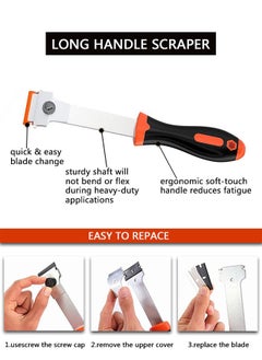 HAWAWA Razor Blade Scraper, 2 Pack Razor Scraper Tool with 10 Plastic and 20 Metal Razor Blades, Cleaning Scraper, for Removing Label, Registration Sticker, Tint, Grease from Windshield, Appliance, Glass  - Image 3