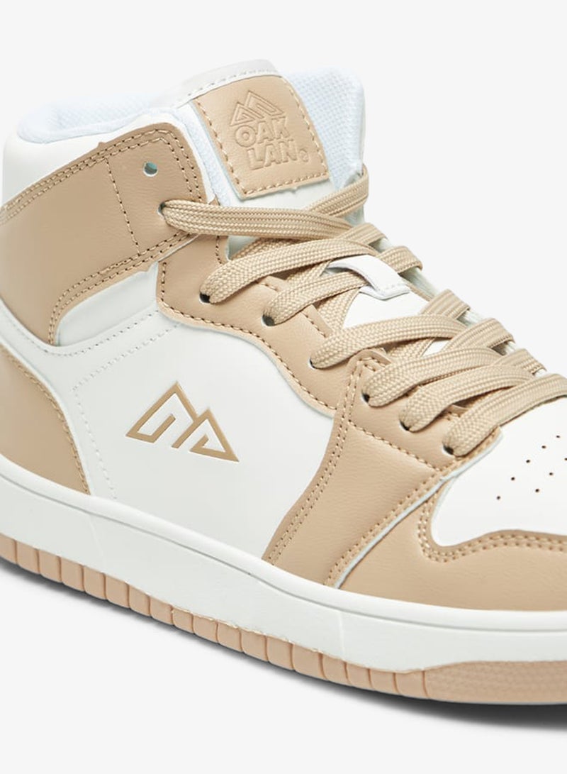 Oaklan by Shoexpress Womens Colourblock High Top Sneakers With Lace-Up Closure - Image 5