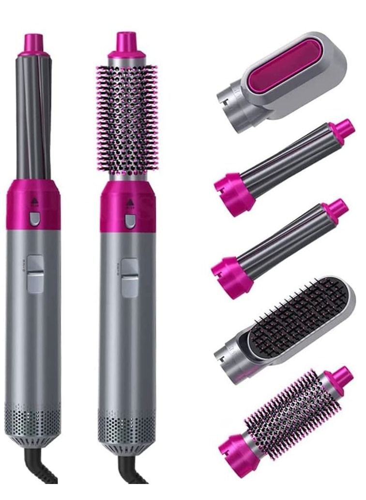 Airwrap Styler 5 in 1 Hair Dryer Hot Air Brush Styler Negative ​Ion Hair Straightener Volumizer Hair Curler Hot Air Wrap Comb - Image 1