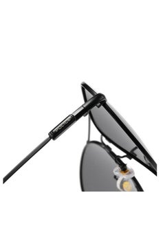 بوليس K9 أزياء الرجال الاستقطاب عالية الجودة نظارات معدنية الراقية النظارات الشمسية الإطار Gunmetal مع حافة فضية  - Image 2