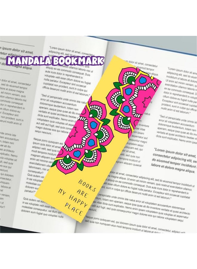 ToyMagic Paper Mystical Mandala Coloring DIY Art & Craft Set|Includes 20 Printed Sheet for Coloring with 12 Sketch Pens|Creative Sets Learning & Activity Toy|Birthday Gift for Kids|Multicolor - Image 4