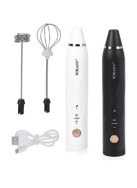 خلاط يدوي بمنفذ USB مع مضرب بيض   Sk-201A متعدد الألوان