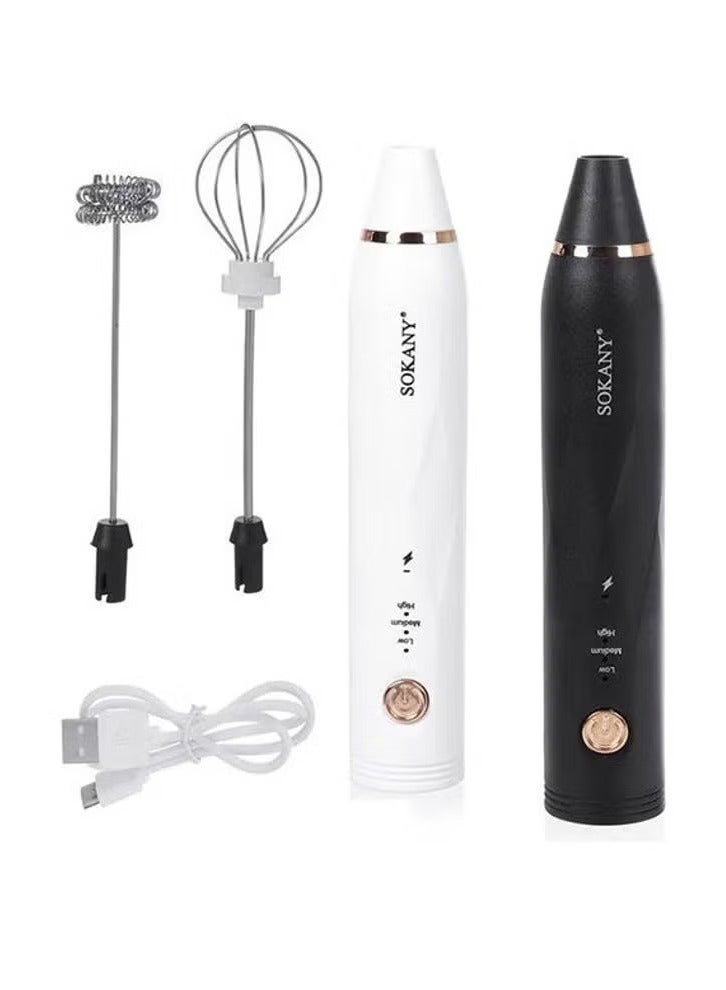 سوكاني خلاط يدوي بمنفذ USB مع مضرب بيض   Sk-201A متعدد الألوان  - Image 1
