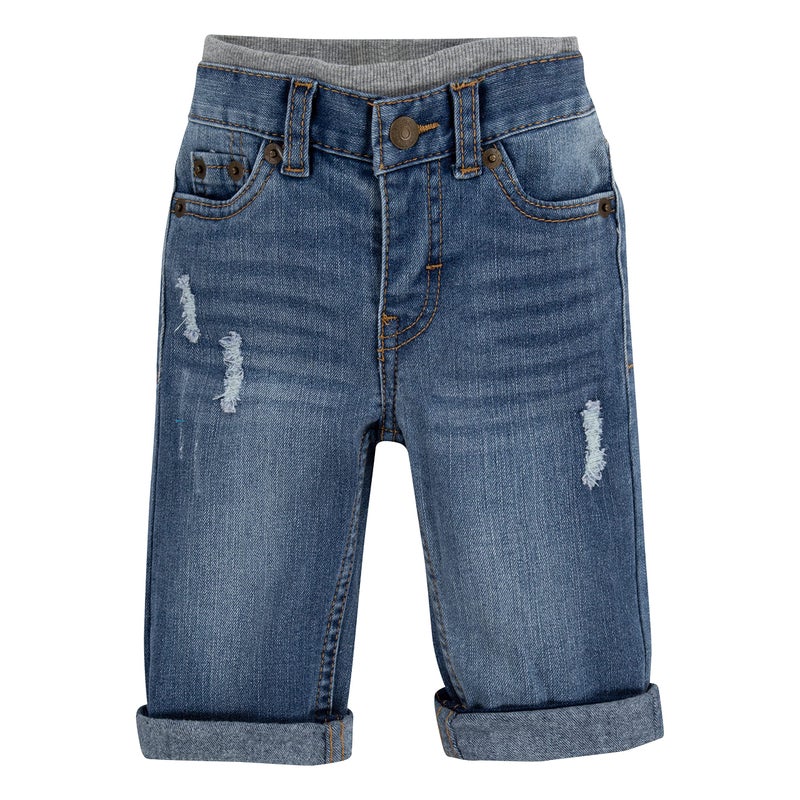 Levi's Baby Boys Straight Fit Jeans, Vintage Sky, 12M - Image 1
