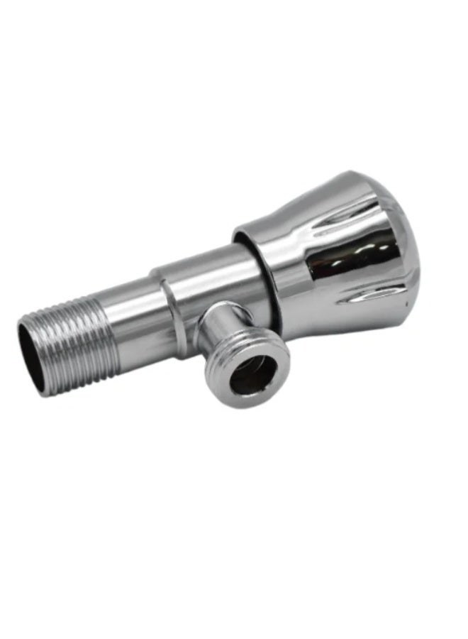 AI BERLINSA Chrome-Plated Angle Valve with Wall Flange FD-03p-c – Durable Brass Body, Rust Resistant, Quarter Turn Water Tap for Bathroom & Kitchen - Image 4