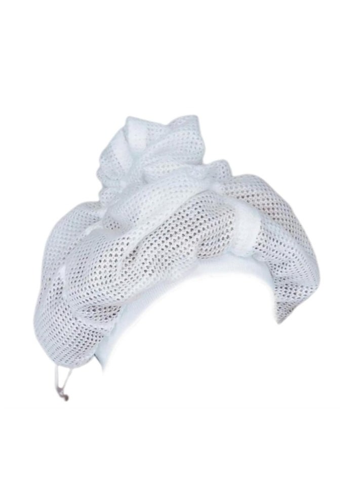 OASIS-TH - 1 Piece Net Plopping Cap For Drying Curly Hair, With Drawstring, Soulta Net Plopping Cap For Drying Curly Hair, Adjustable Mesh Plopping Cap for Blow-Drying Curly Hair, Mesh Plopping Cap - Image 1
