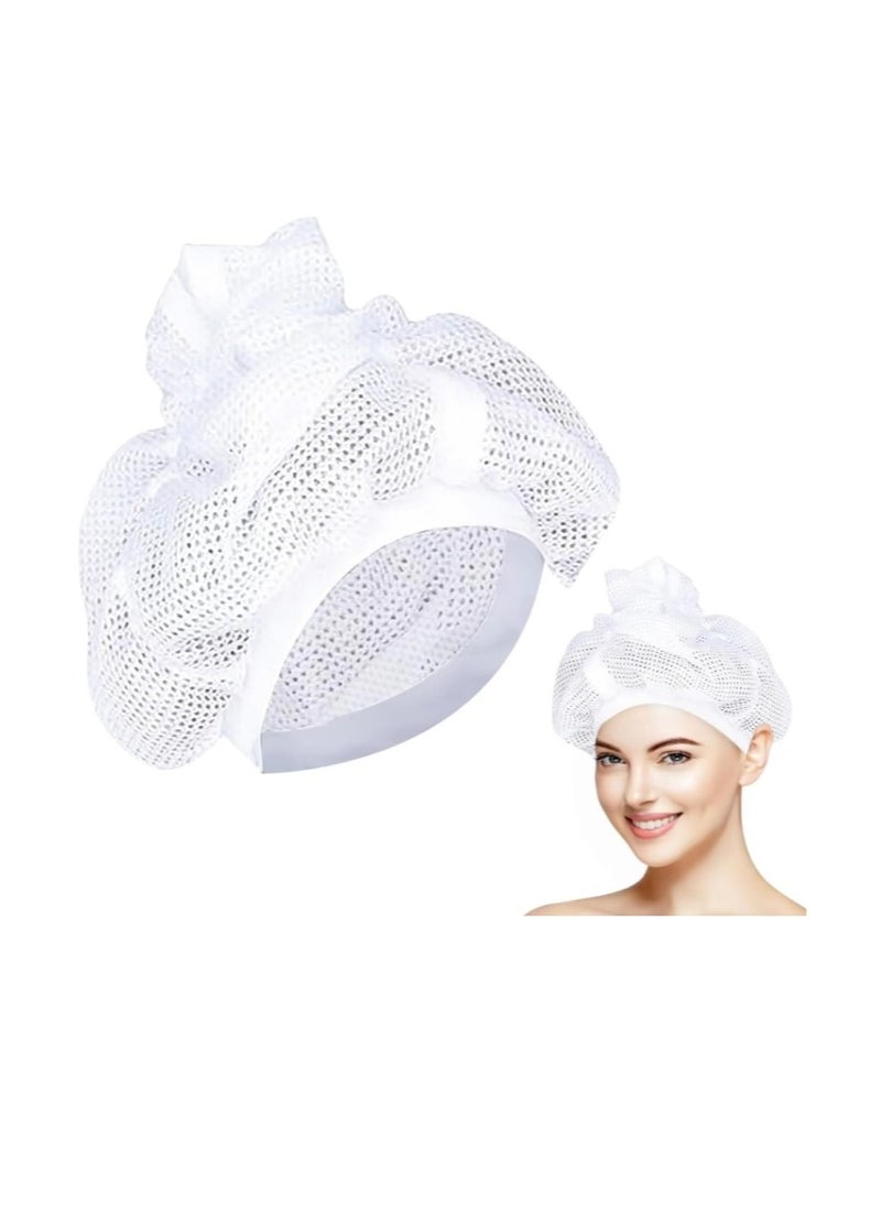 OASIS-TH - 1 Piece Net Plopping Cap For Drying Curly Hair, With Drawstring, Soulta Net Plopping Cap For Drying Curly Hair, Adjustable Mesh Plopping Cap for Blow-Drying Curly Hair, Mesh Plopping Cap - Image 1