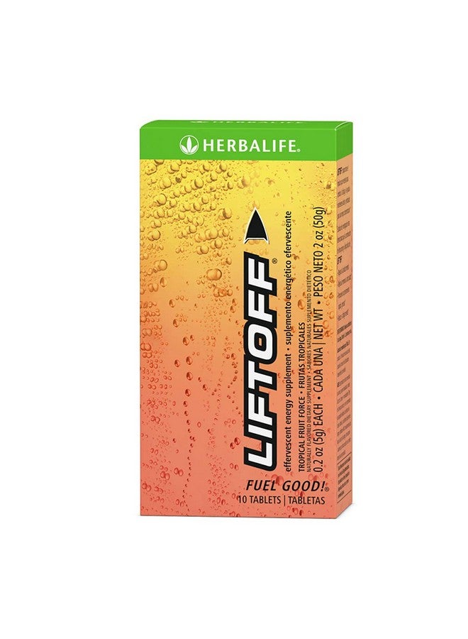 HERBALIFE مكمل طاقة فوّار بنكهة الفواكه الاستوائية 10 أقراص - Image 1