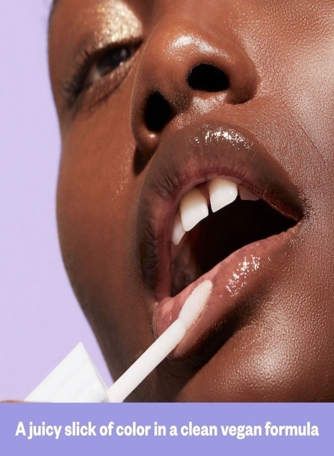 KOSAS Wet Lip Oil Plumping Peptide Lip Treatment Gloss,  Jellyfish - clear 4.6ml - Hydrating, Nourishing, and Glossy Finish - Image 5
