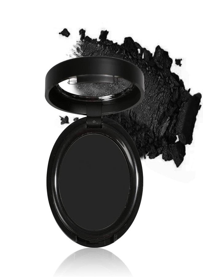 Mysense Single Matte Black Eyeshadow,Pressed Fine Powder Eye Shadow,High Pigment Longwear Single Black Eye Makeup for Day&Night (02) - Image 1